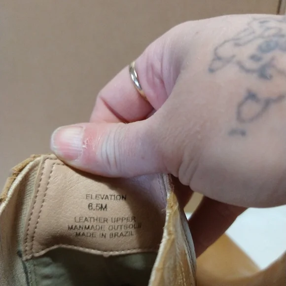 Matisse Tan Elevation Leather Stacked Heel Booties - Picture 11 of 14